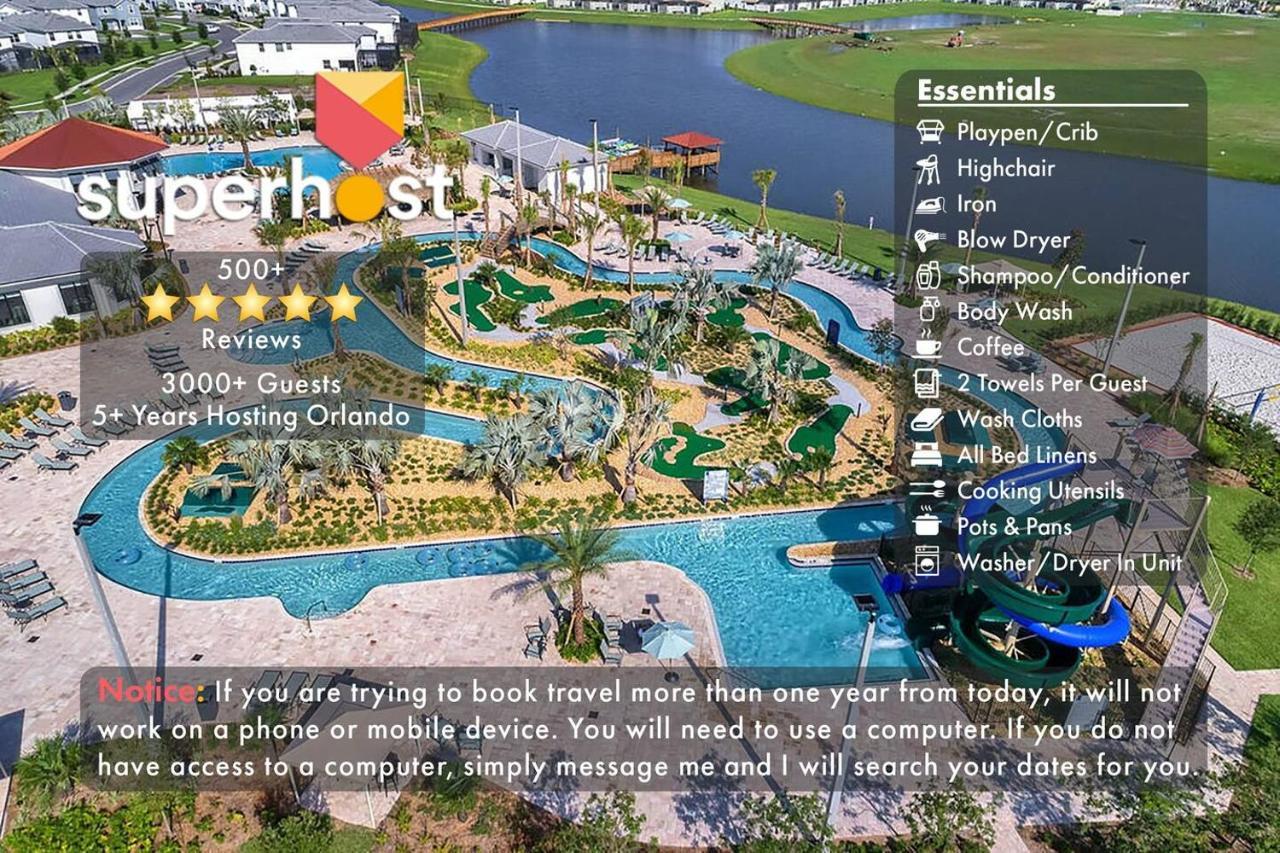 H - New 2 Bedroom Condo - 5 Miles To Disney - Free Water Park คิสซิมมี ภายนอก รูปภาพ